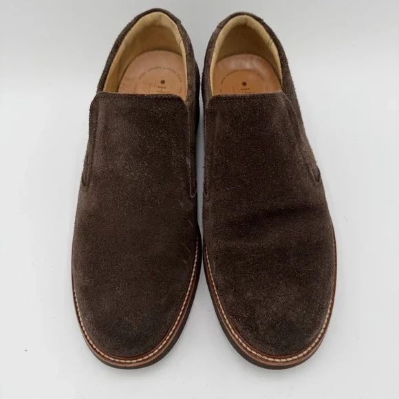 Samuel‎ Hubbard Frequent Traveler Slip-on Dark Brown Suede Loafers Size 7.5 2718 - Picture 2 of 8